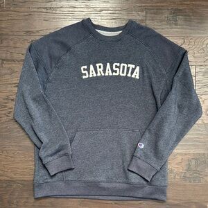 Champion Sarasota Florida Men's Navy Crewneck Sweatshirt XL